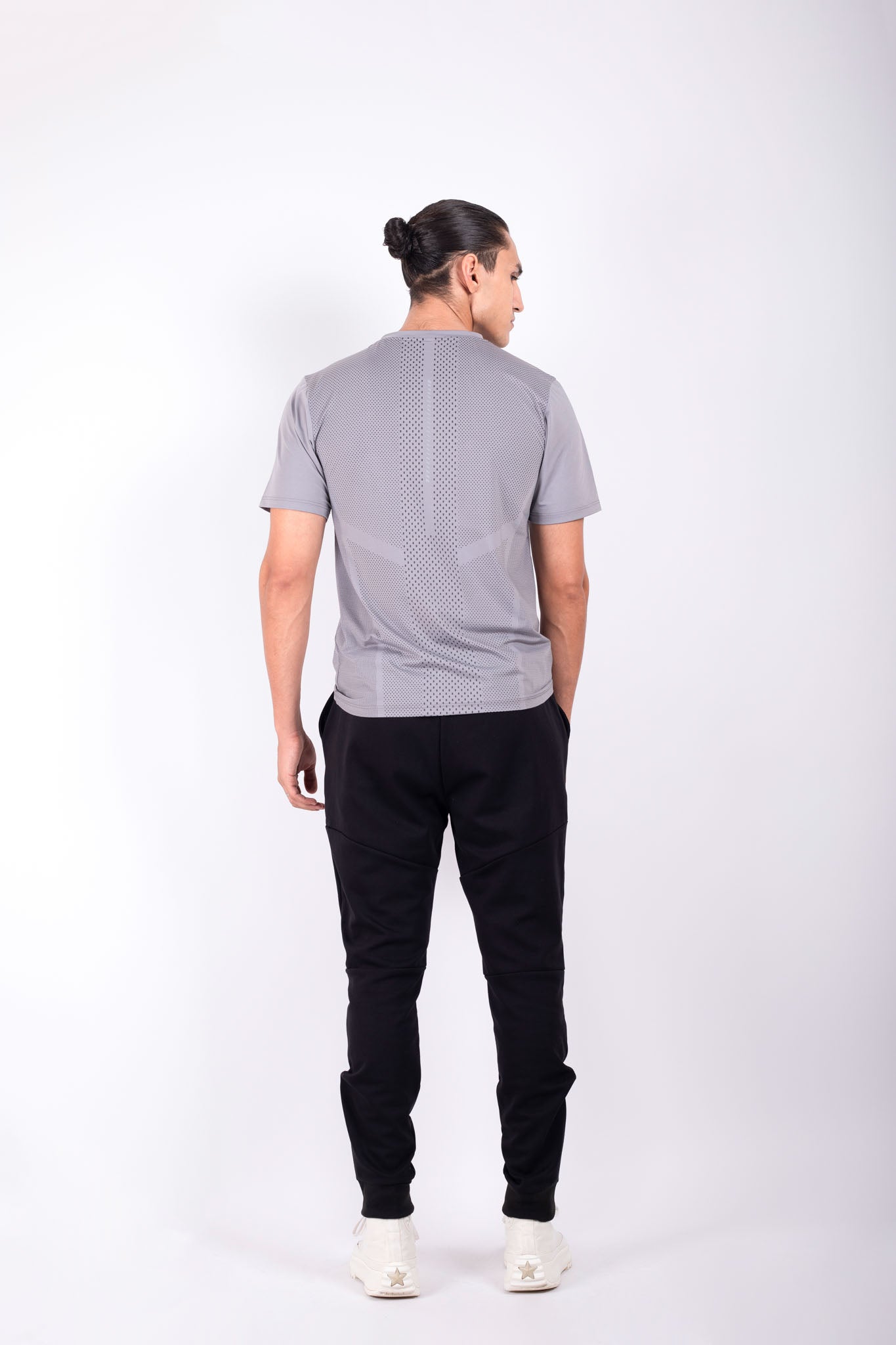 Wrinkle Free Performance T shirt Silver Grey
