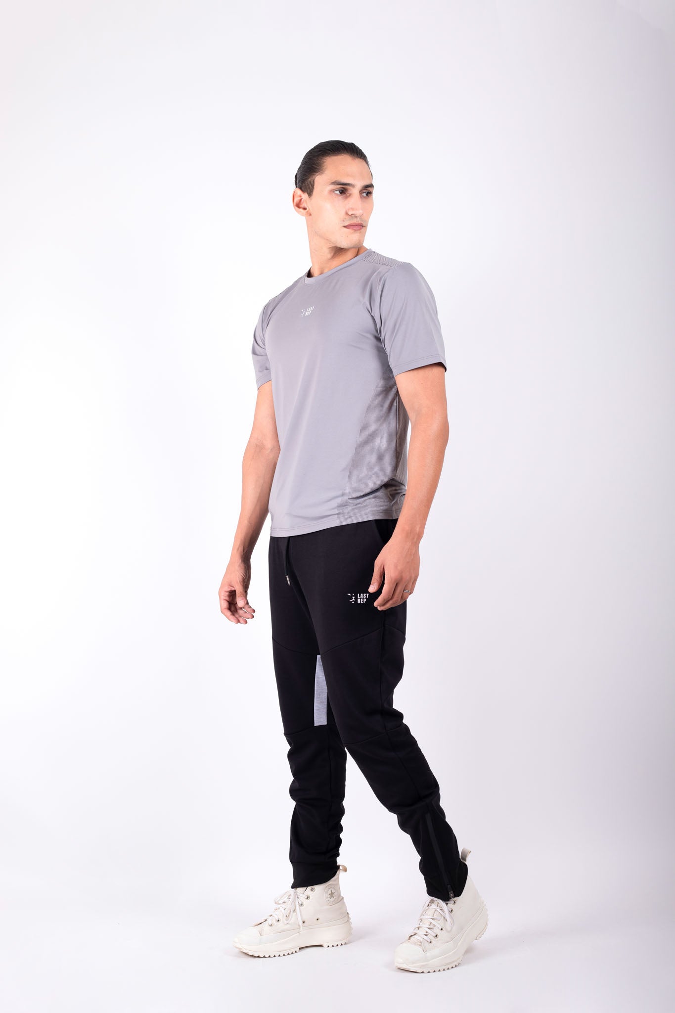 Wrinkle Free Performance T shirt Silver Grey