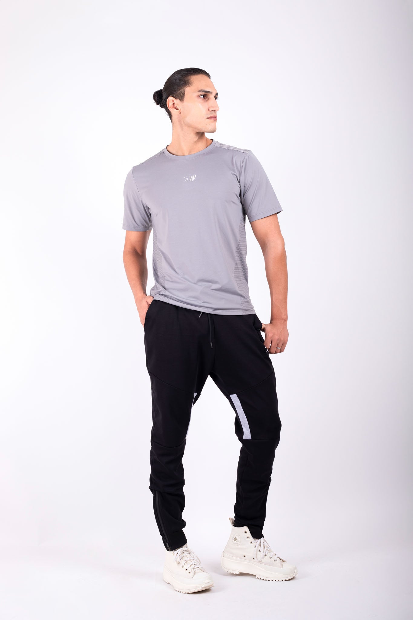 Wrinkle Free Performance T shirt Silver Grey