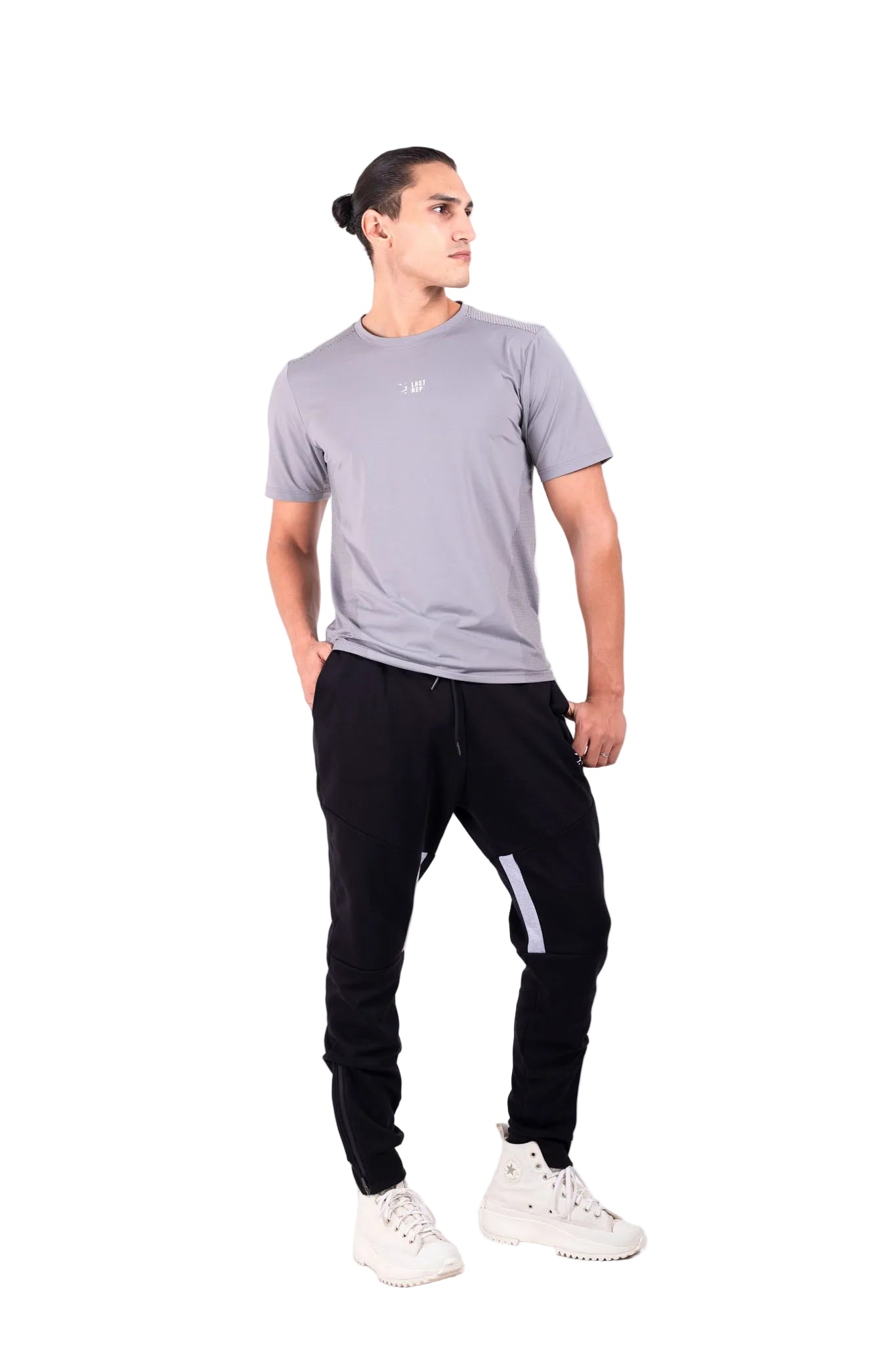Wrinkle Free Performance T shirt Silver Grey