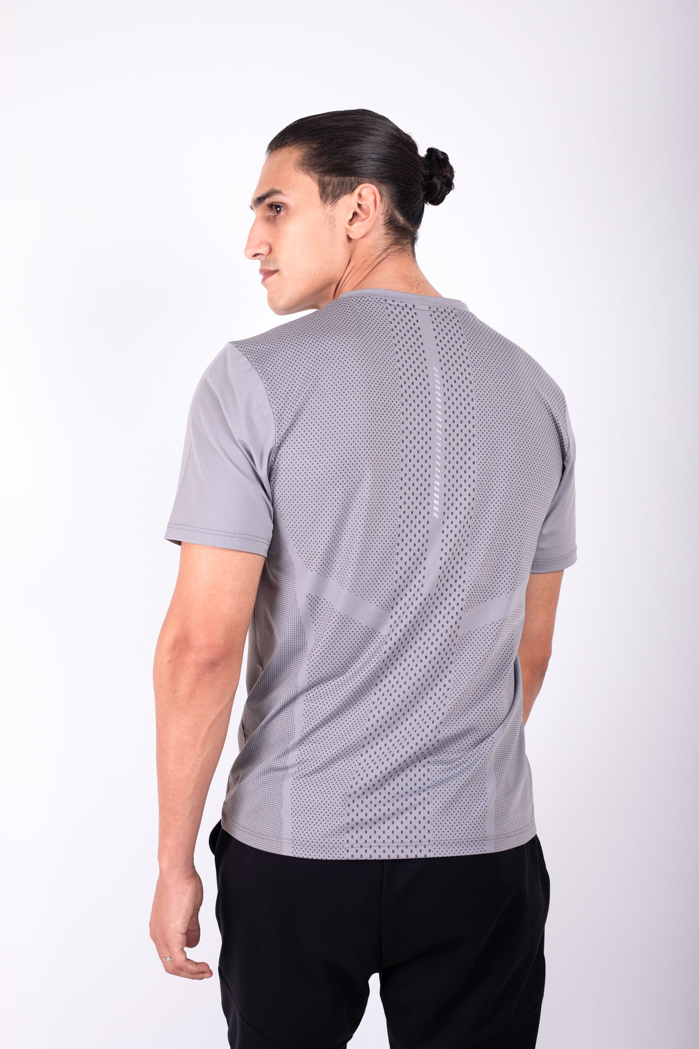 Wrinkle Free Performance T shirt Silver Grey
