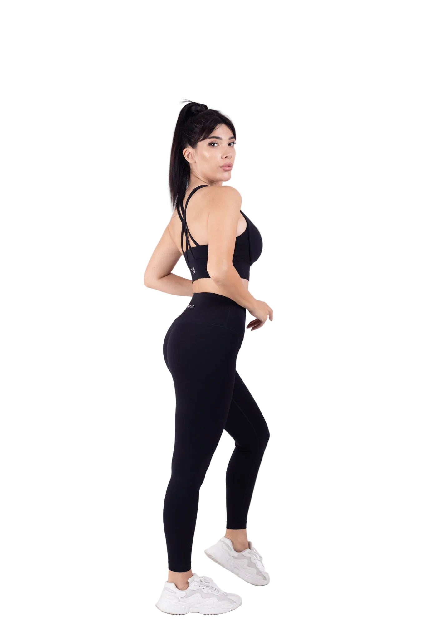 Vibe Cross back Yoga Set Black