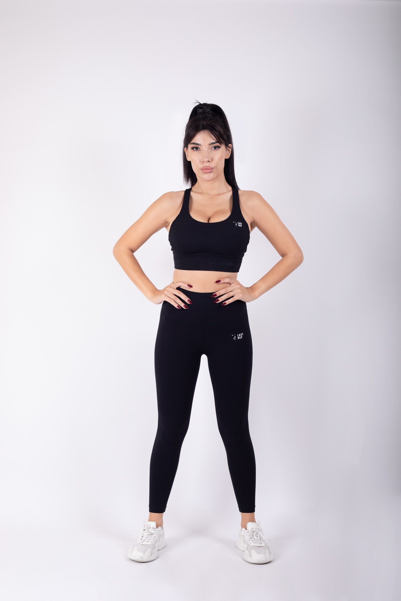 Vibe Cross back Yoga Set Black