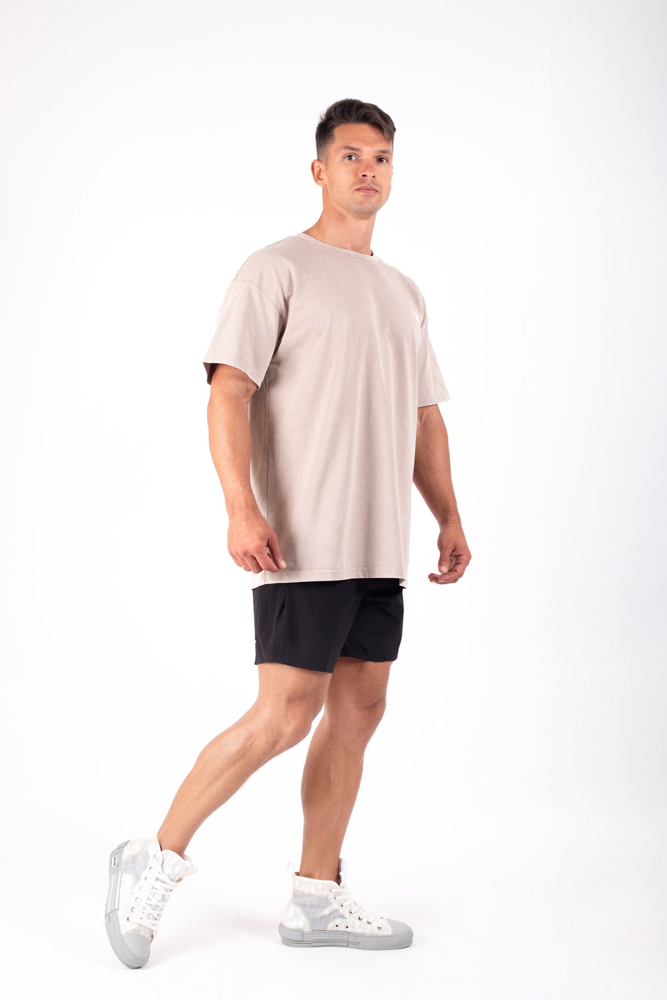 UAE Mark Oversized T-Shirt Acid Cream