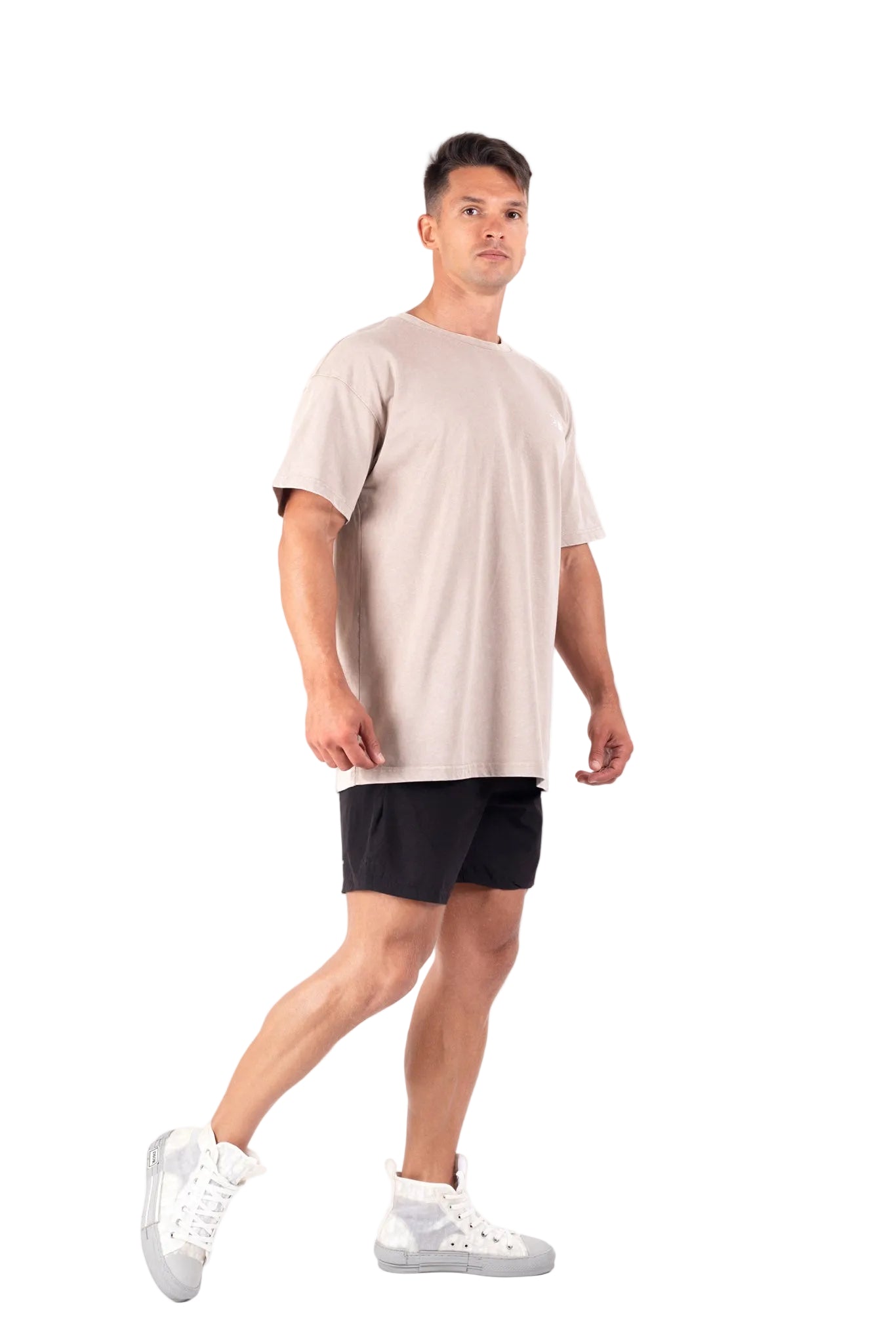 UNIS3X Oversize Tee Acid Cream