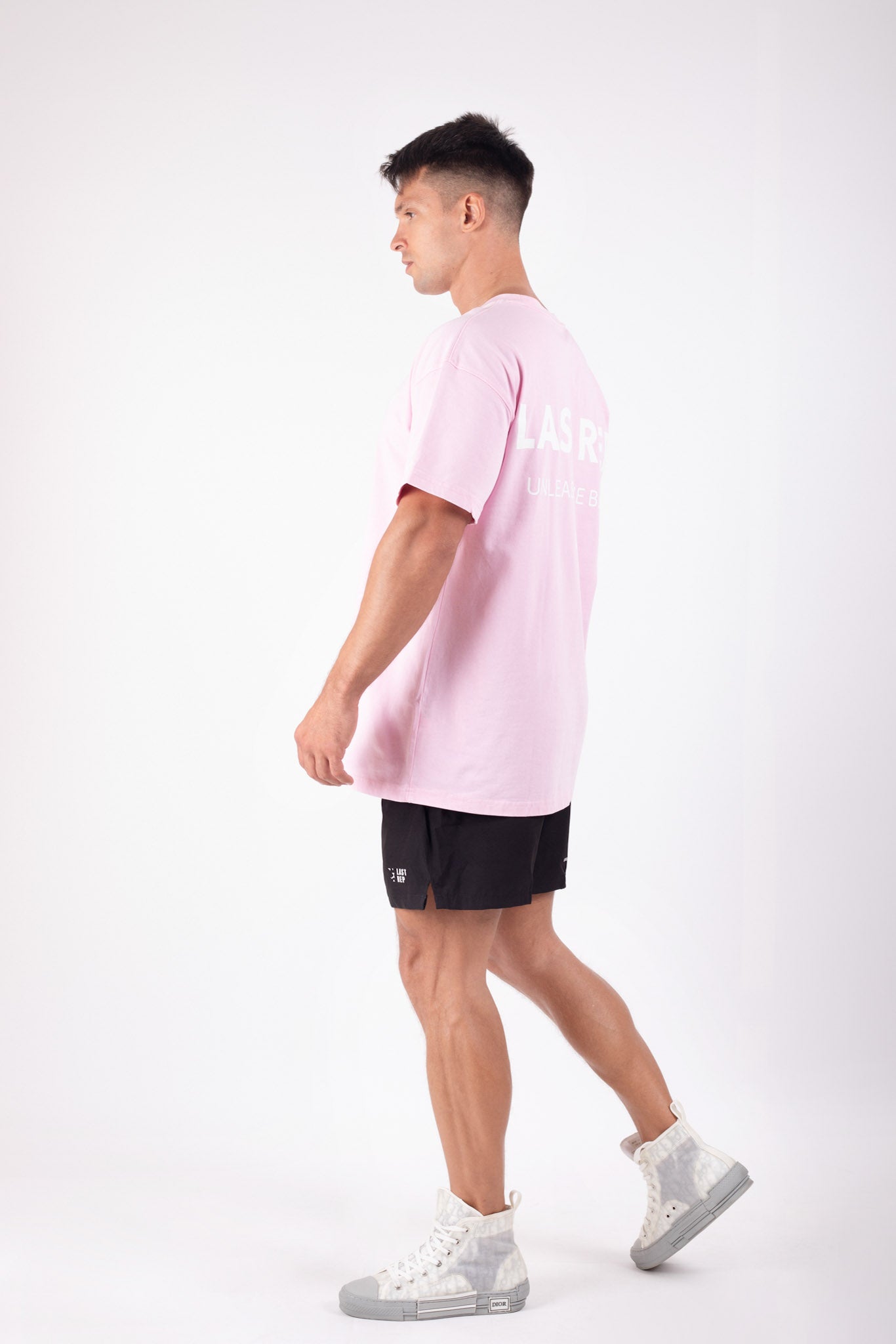 UAE Mark Oversized T-Shirt Pink