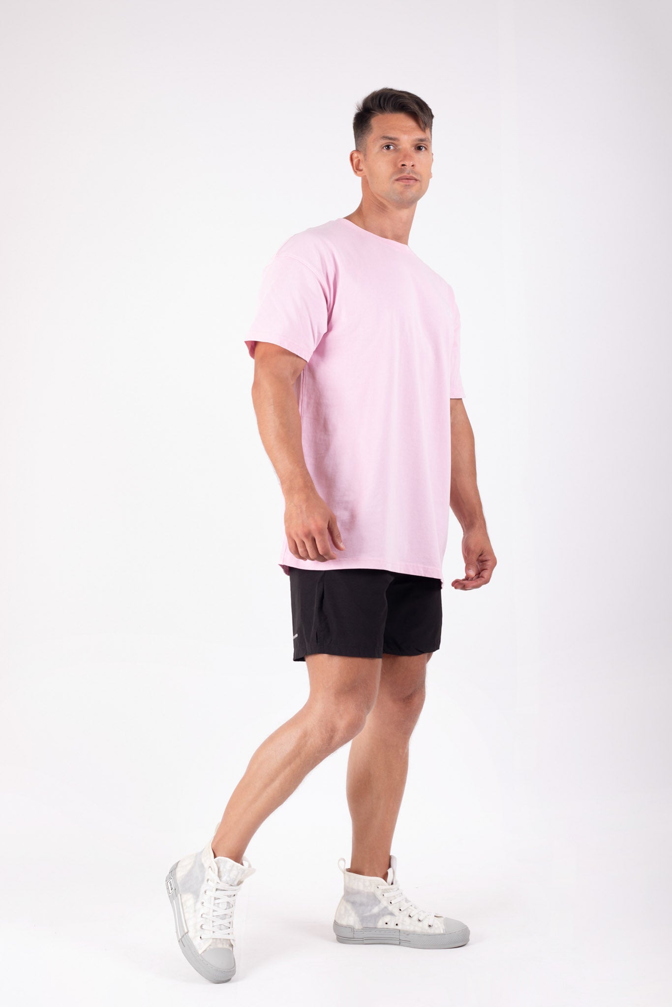 UAE Mark Oversized T-Shirt Pink