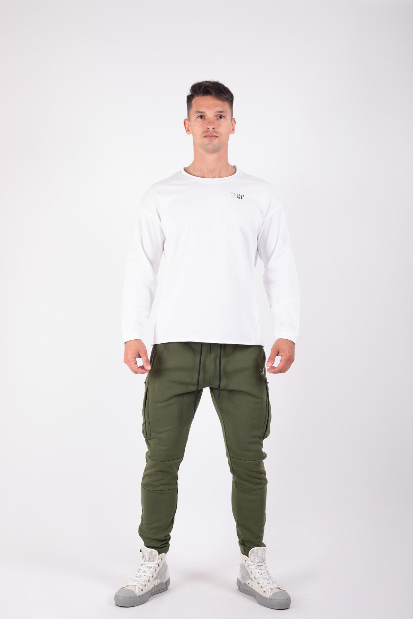 Long Sleeve Gym T-shirt White