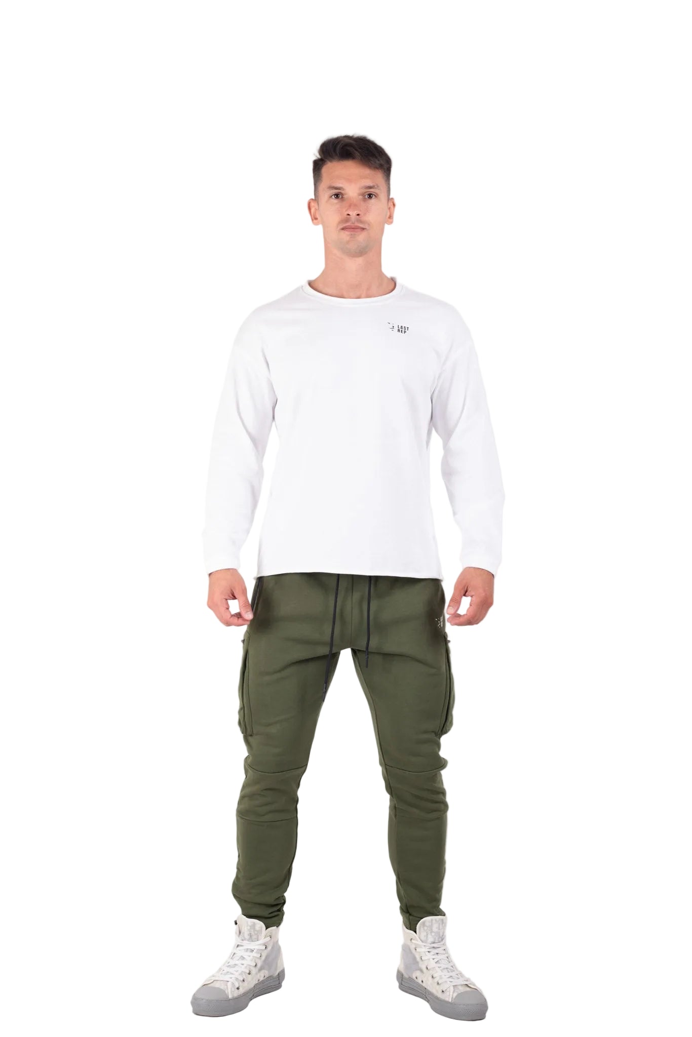 Long Sleeve Gym T-shirt White
