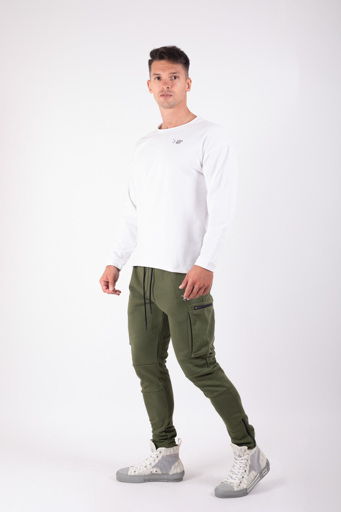 Long Sleeve Gym T-shirt White