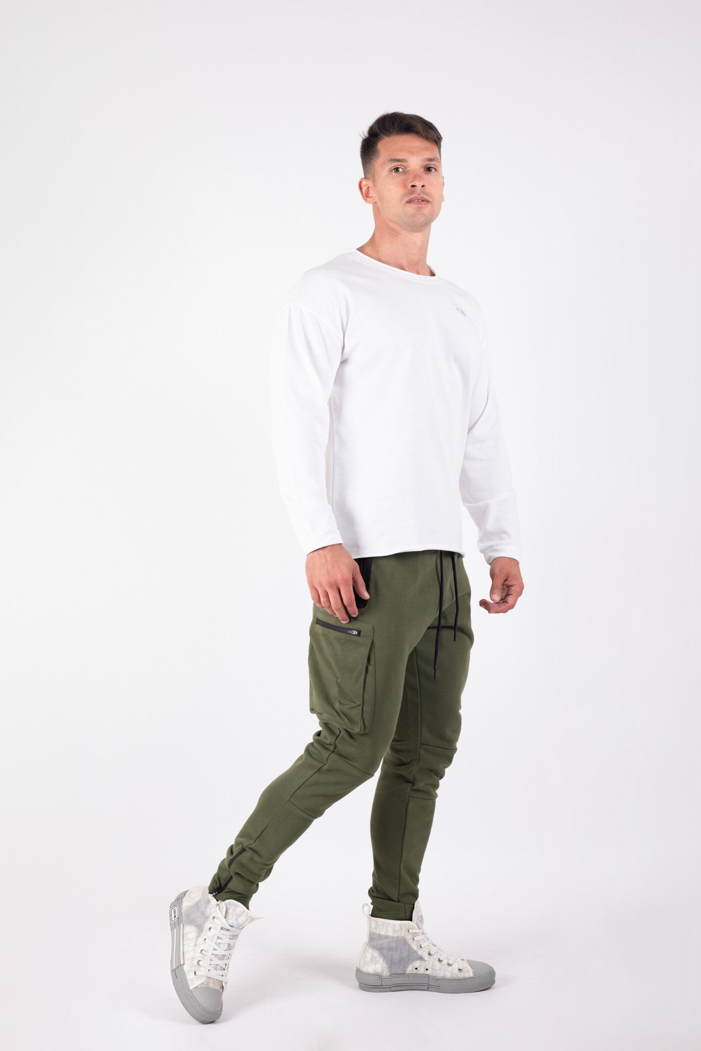 Long Sleeve Gym T-shirt White