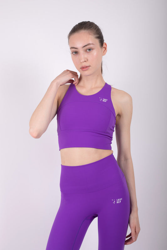 Vibrant Full Support Yoga Set Purple