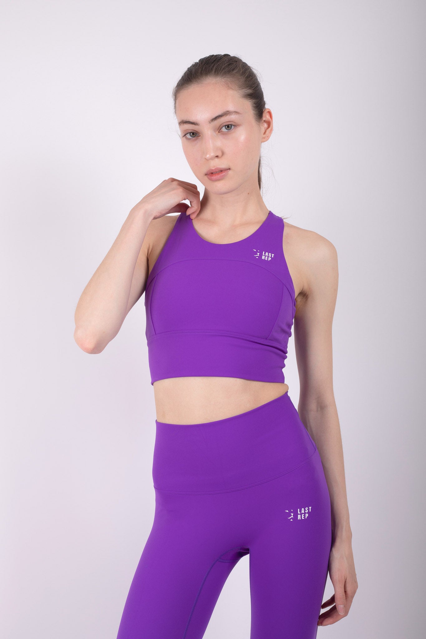 Vibrant Full Support Yoga Set Purple