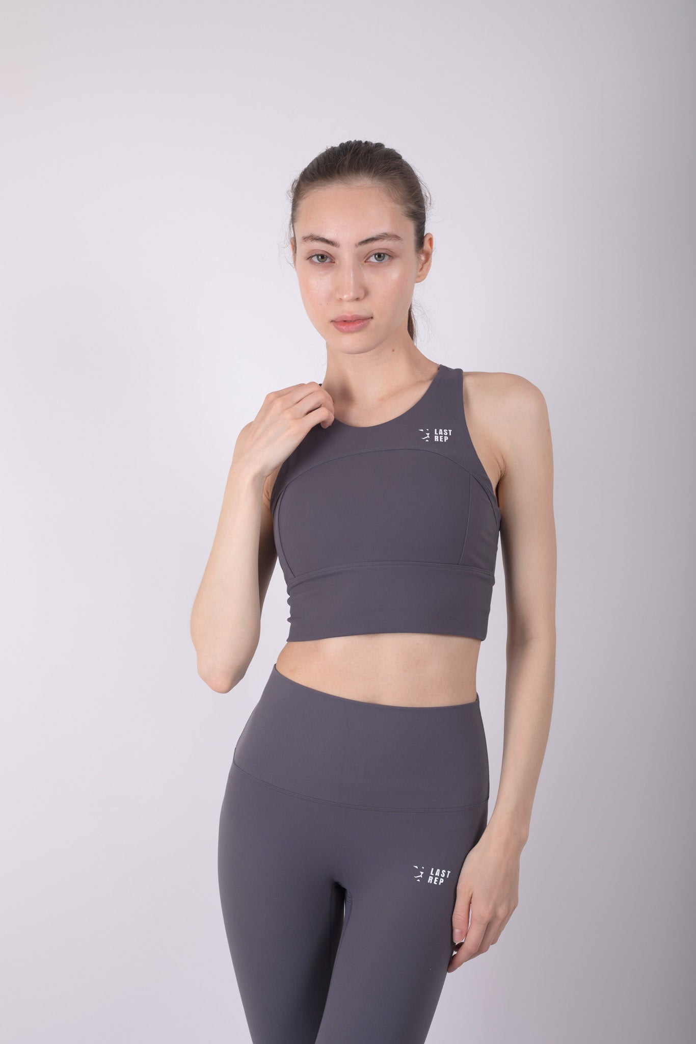 Vibrant Full Support Yoga Set Midnight Grey