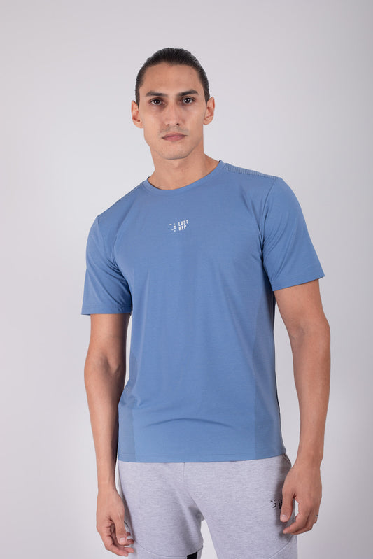 Wrinkle Free Performance T shirt Sky Blue