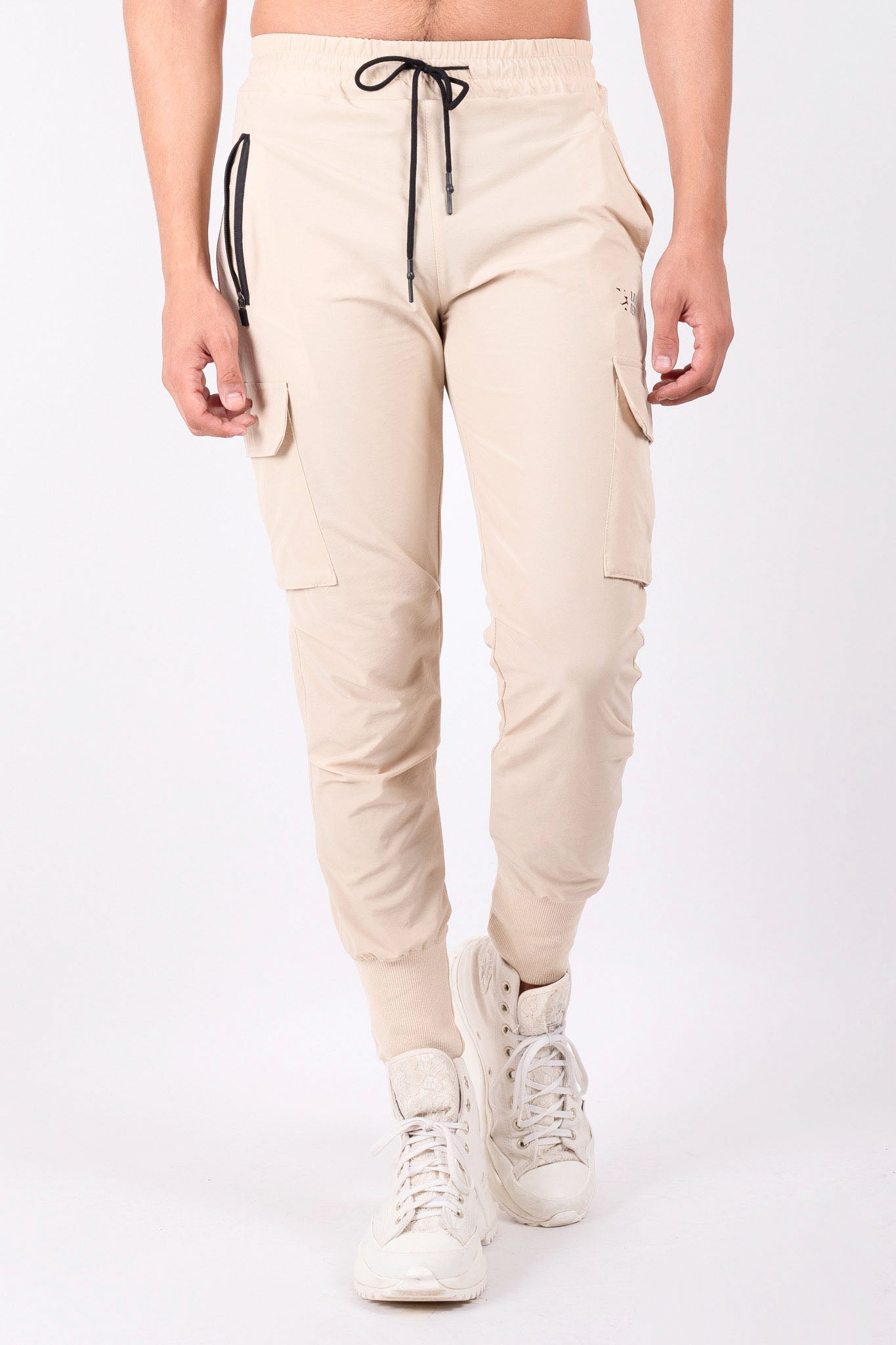 Core Cargo Sweat Pants Beige