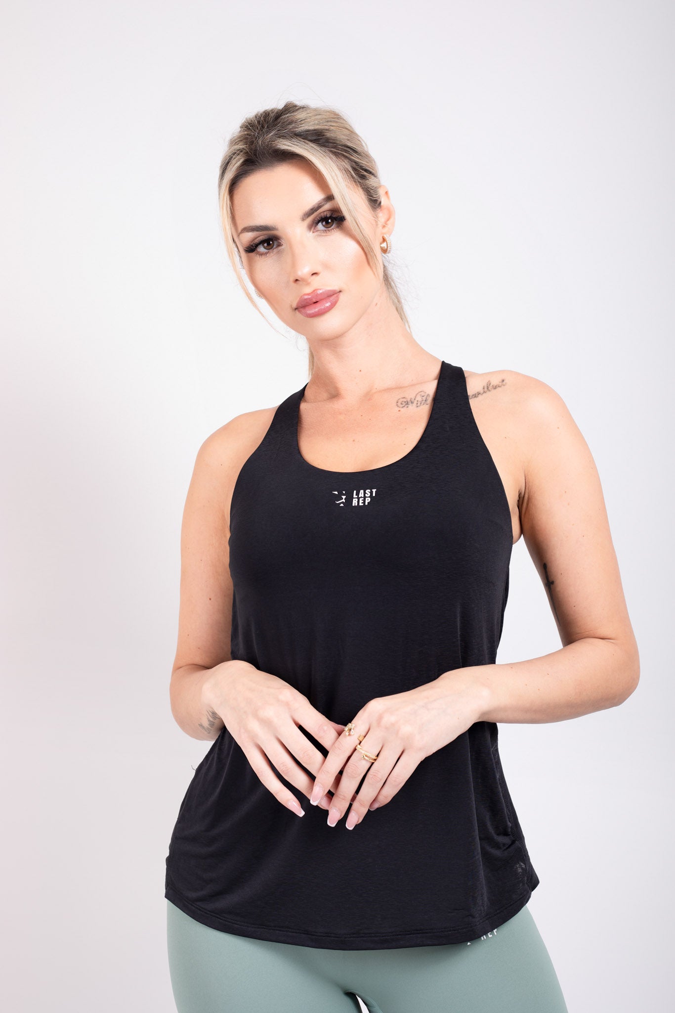 Spider Tank Top Black