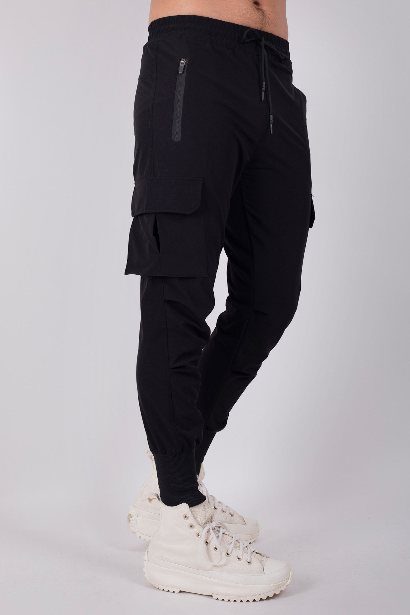 Core Cargo Sweat Pants Black