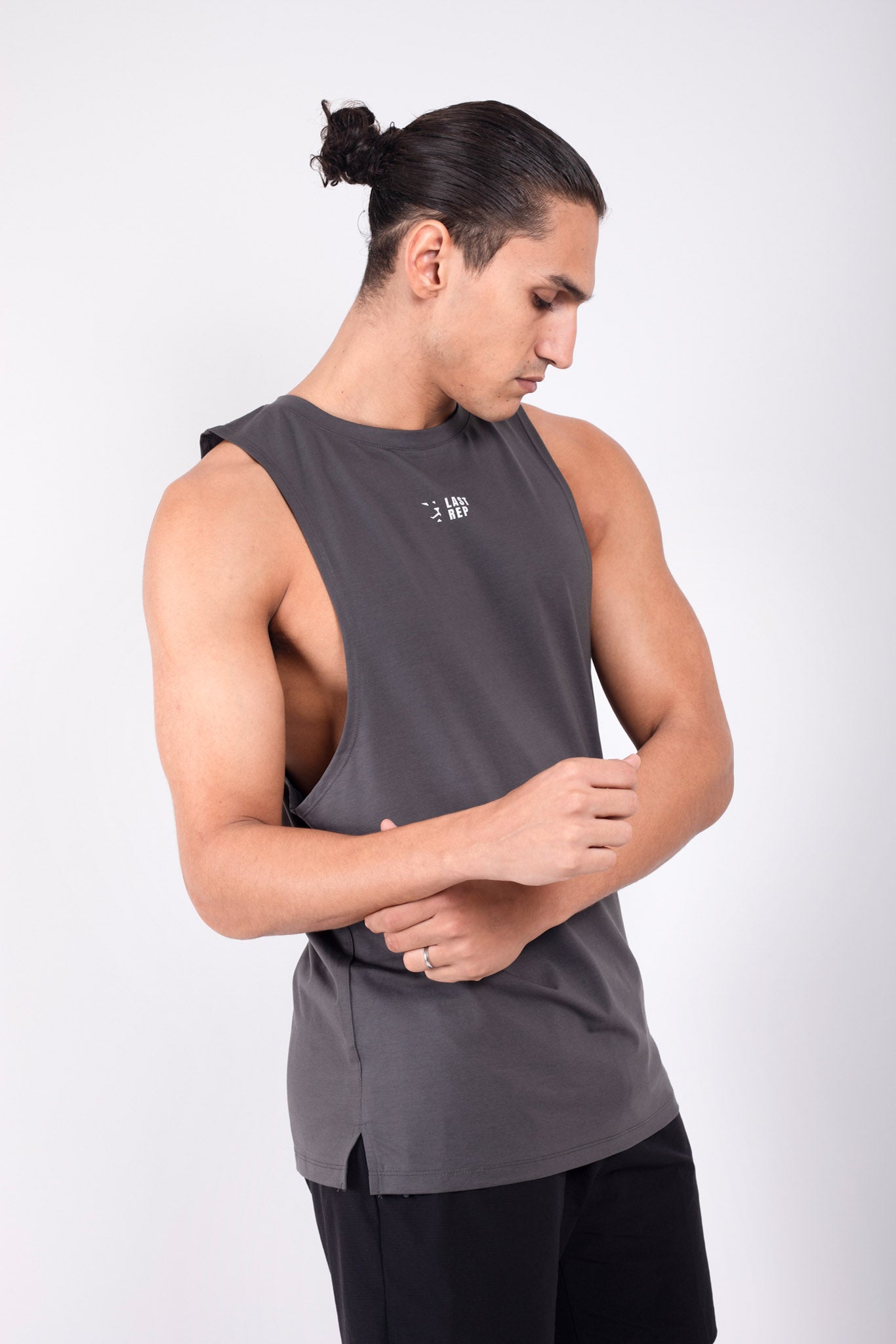 Men’s Solid Stringer Midnight Grey