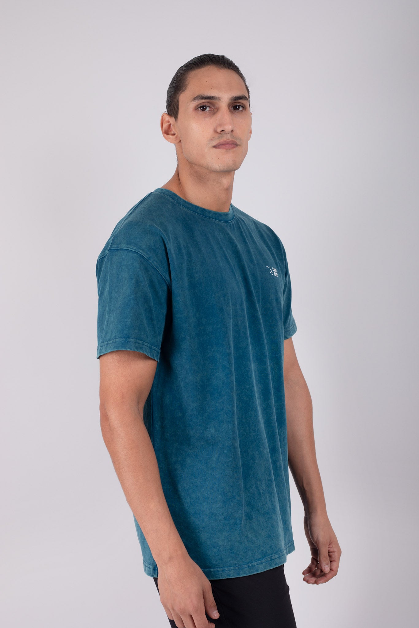 UAE Mark Oversized T-Shirt Acid Blue