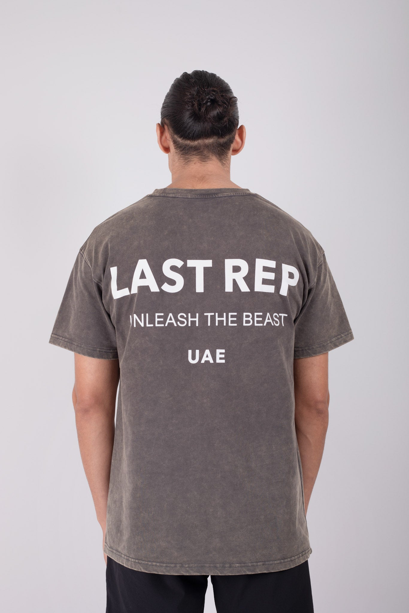 UAE Mark Oversized T-Shirt Acid Grey