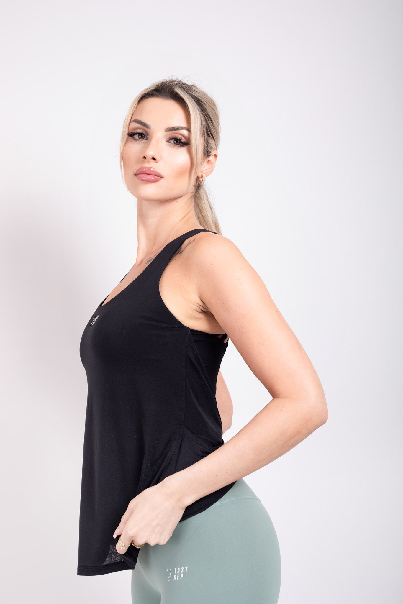 Spider Tank Top Black