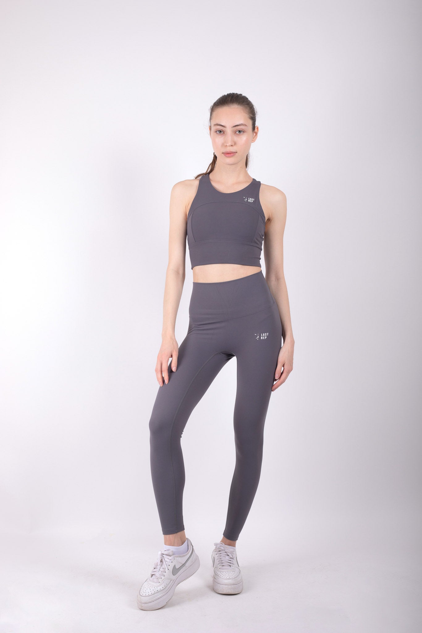 Vibrant Full Support Yoga Set Midnight Grey