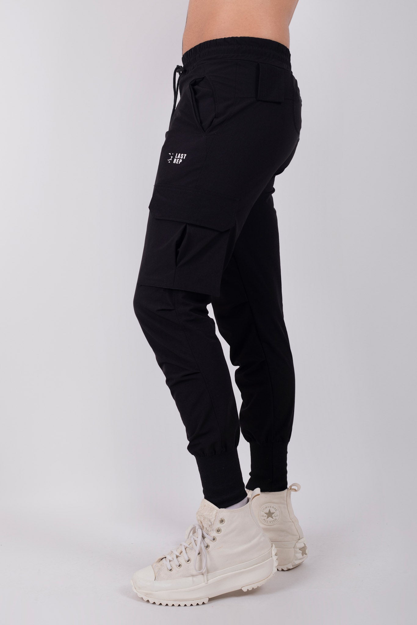 Core Cargo Sweat Pants Black
