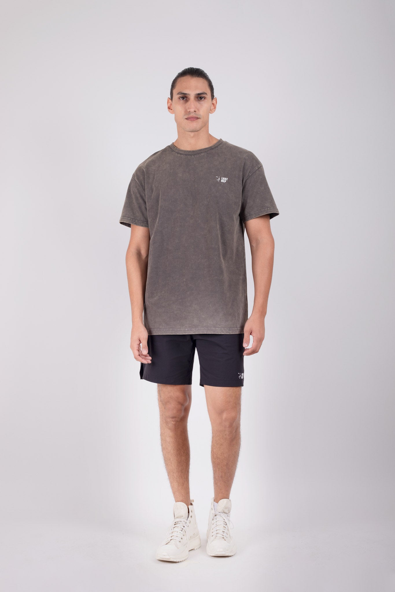UAE Mark Oversized T-Shirt Acid Grey