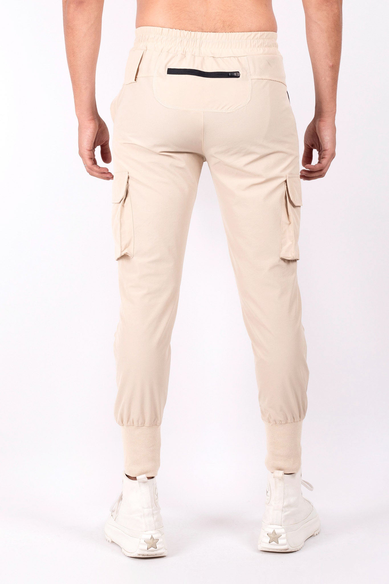 Core Cargo Sweat Pants Beige