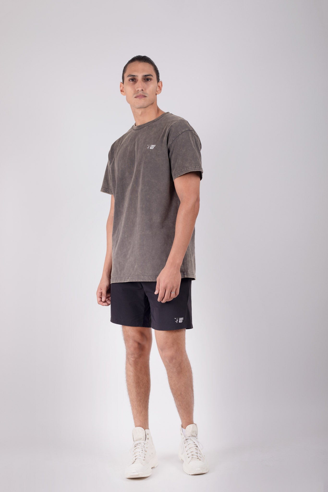 UAE Mark Oversized T-Shirt Acid Grey