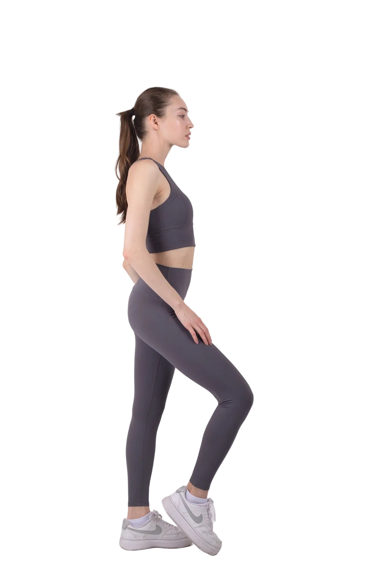 Vibrant Full Support Yoga Set Midnight Grey