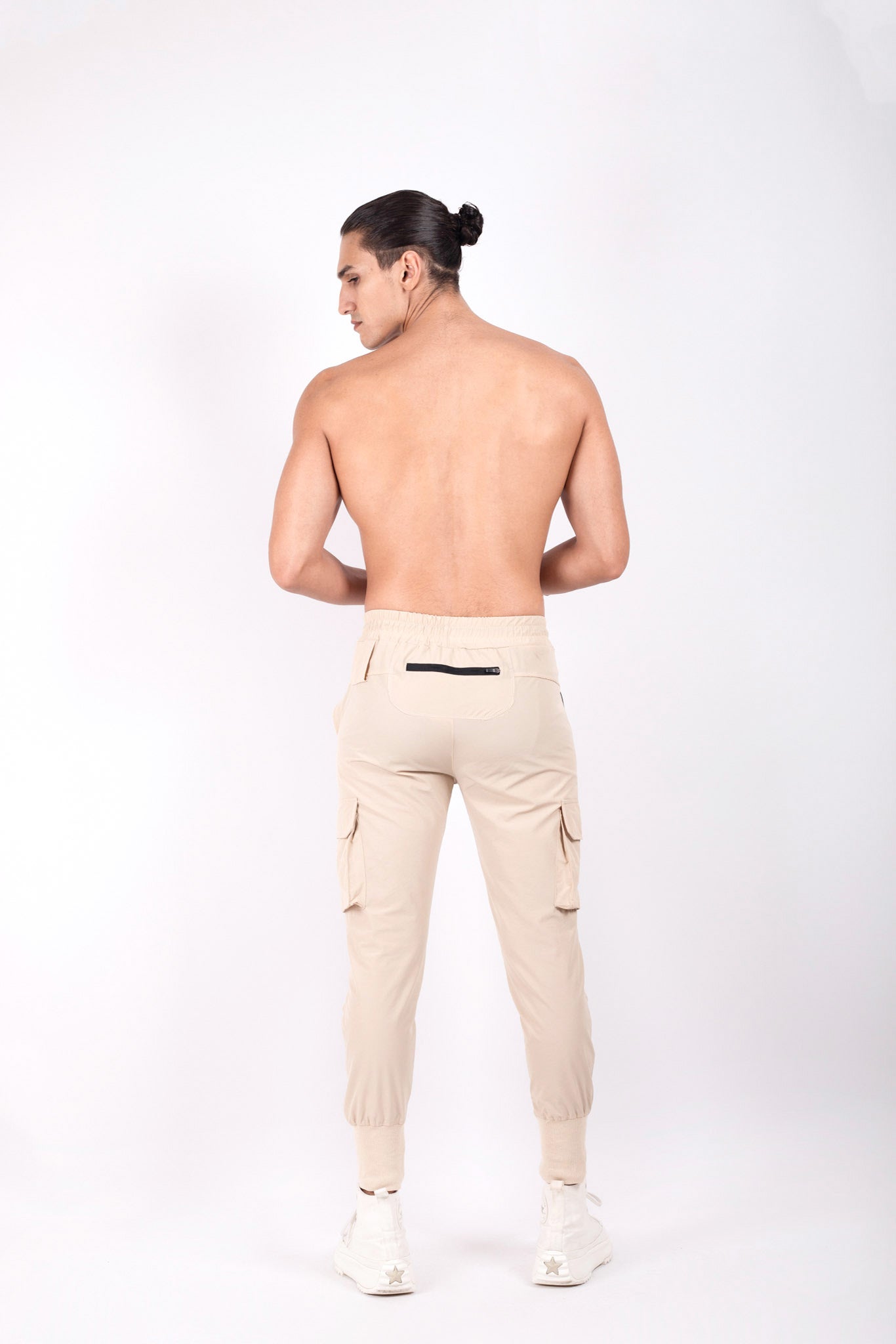 Core Cargo Sweat Pants Beige