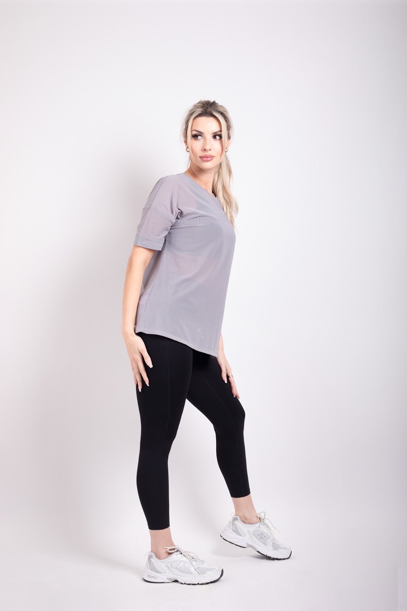Women Mesh Cover Ups Cloud Grey