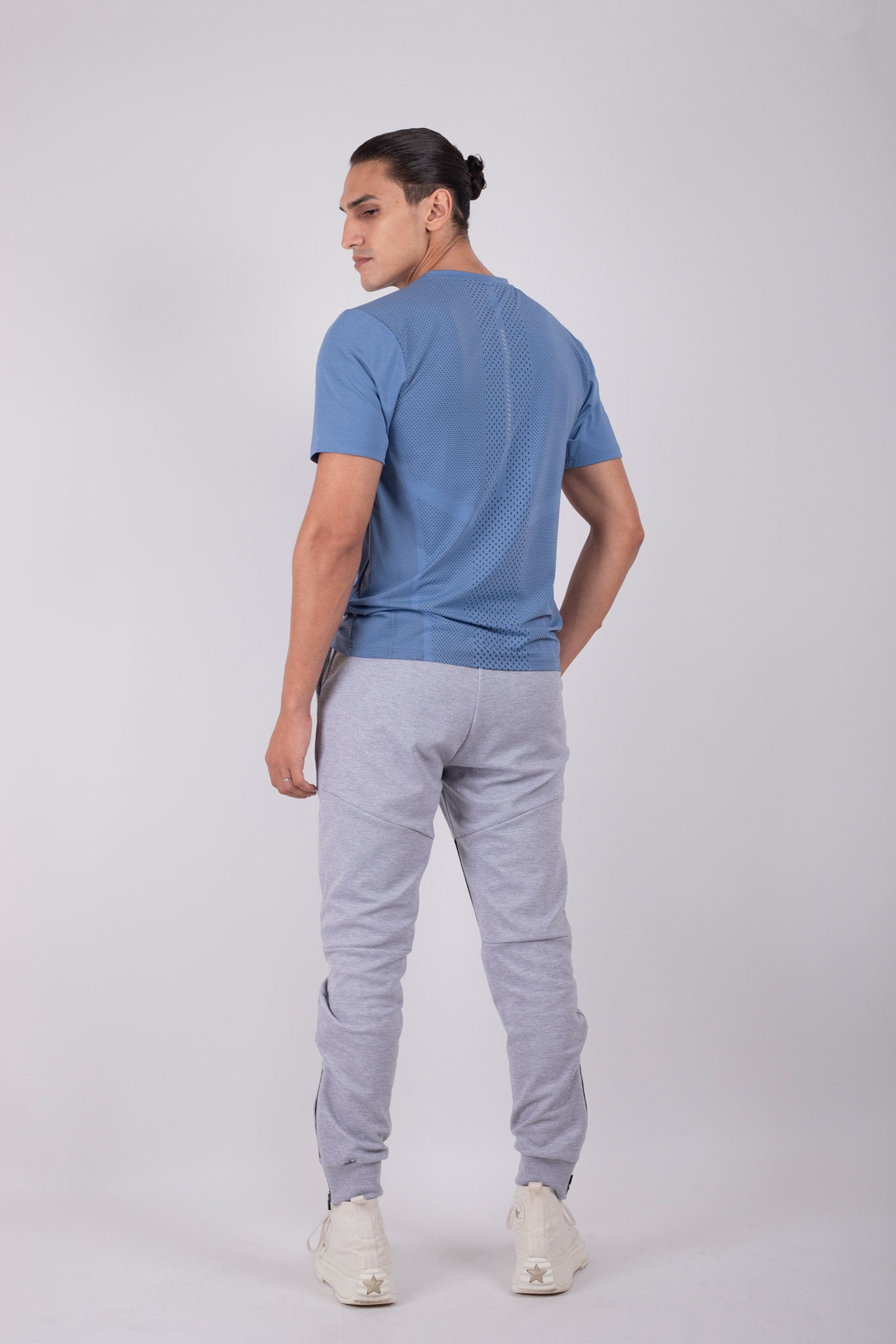 Wrinkle Free Performance T shirt Sky Blue