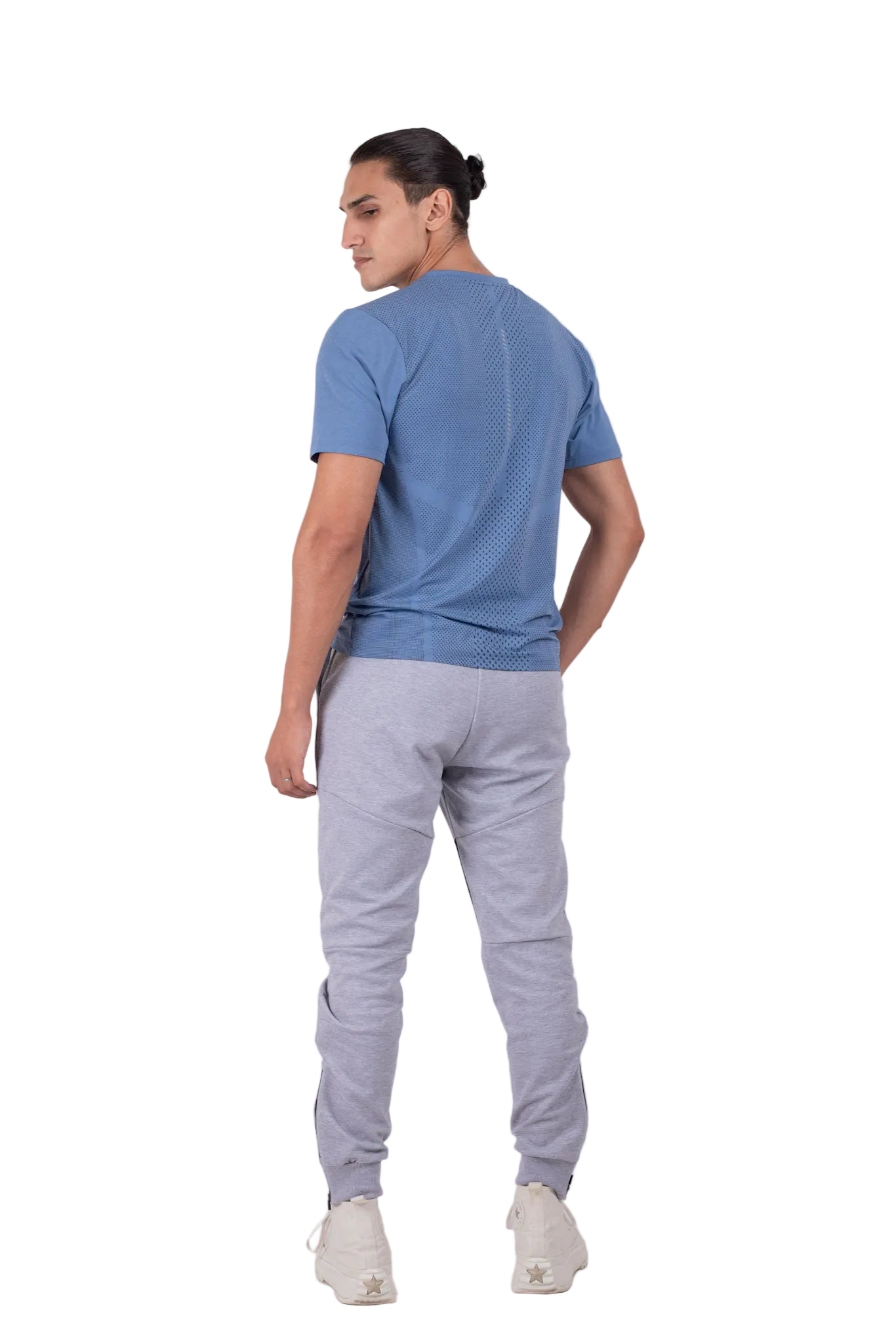 Wrinkle Free Performance T shirt Sky Blue
