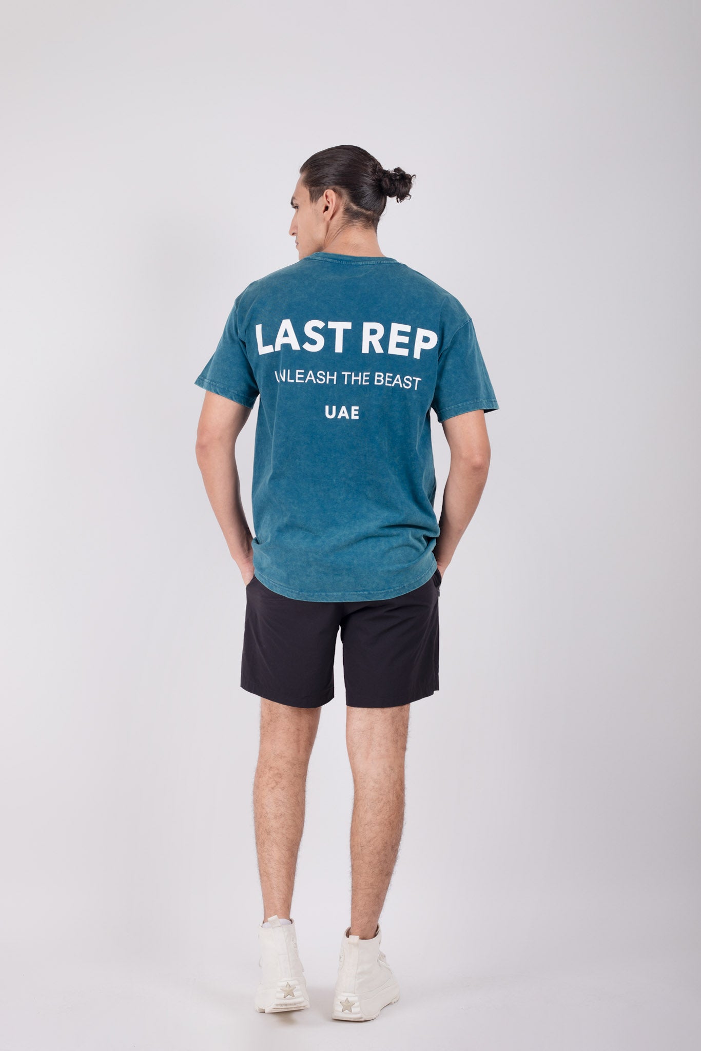 UAE Mark Oversized T-Shirt Acid Blue