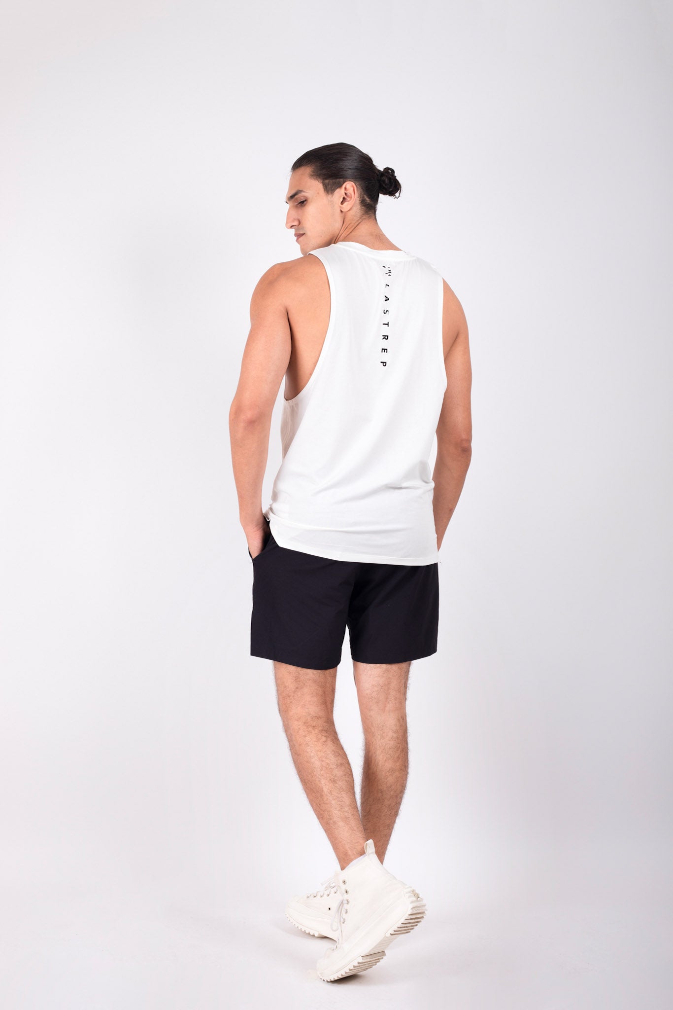 Men’s Solid Stringer White