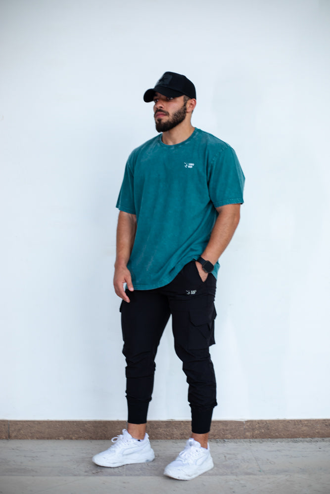 UAE Mark Oversized Men T-Shirt Acid Green
