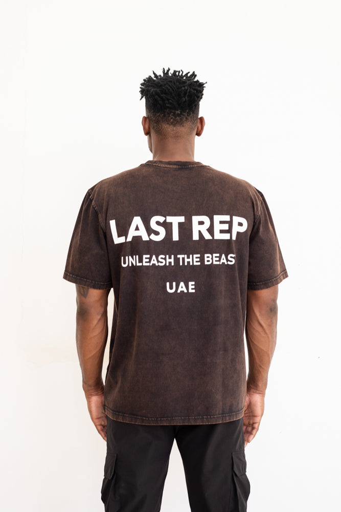 UAE Mark Oversized Men T-Shirt ACID RUST