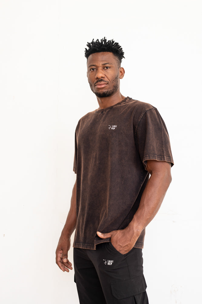 UAE Mark Oversized Men T-Shirt ACID RUST