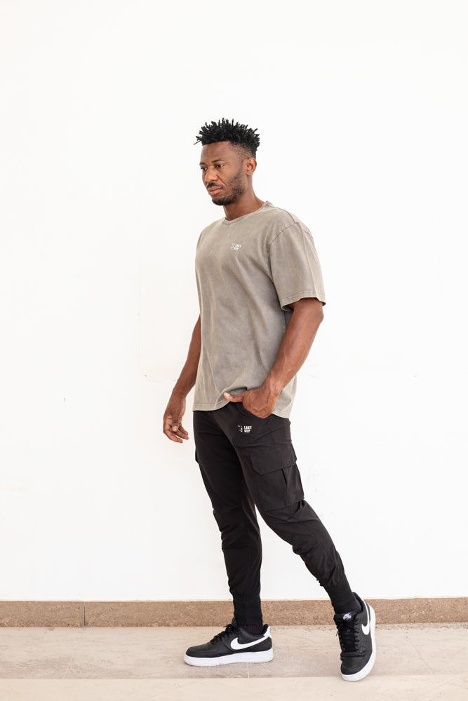 UAE Mark Oversized Men T-Shirt ACID TAUPE