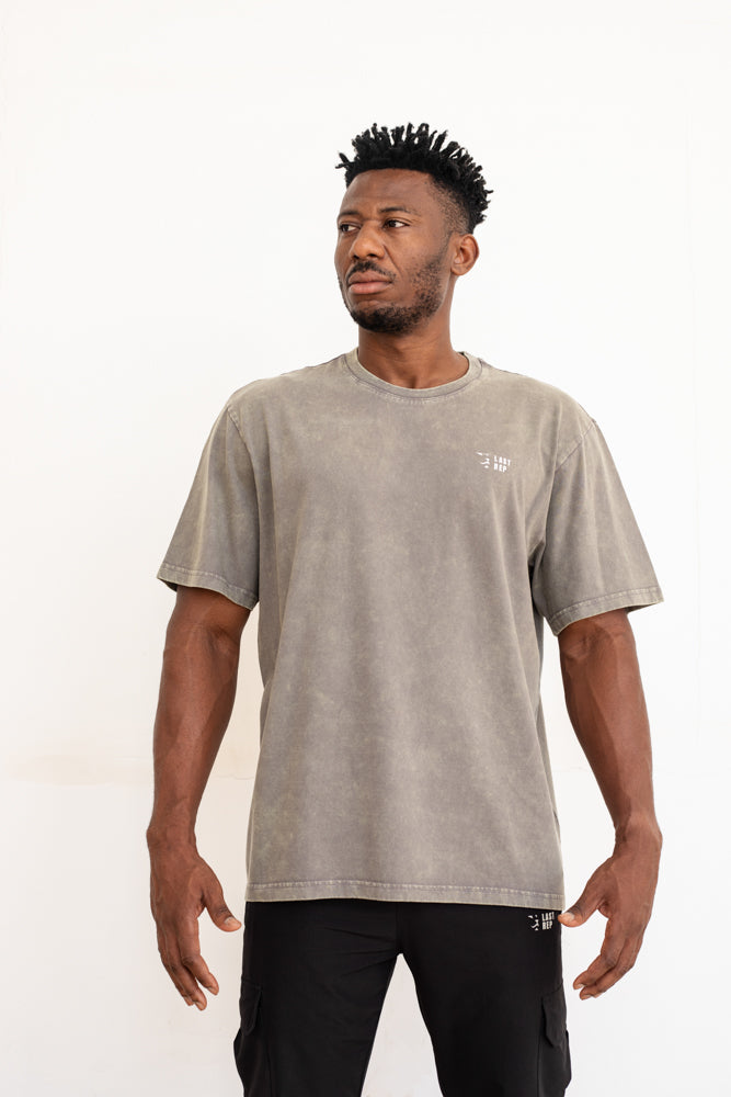 UAE Mark Oversized Men T-Shirt ACID TAUPE