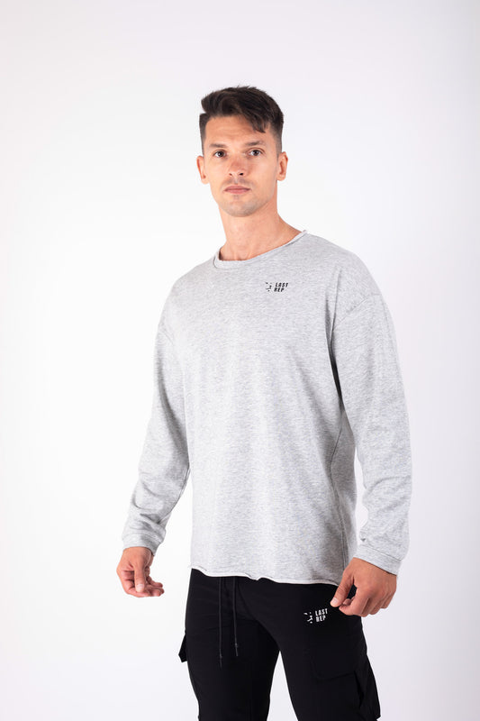 Long Sleeve Gym T Shirt Ash Grey