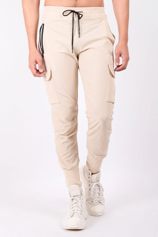 Core Cargo Sweat Pants Beige