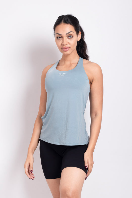 Spider Tank Top Light Cyan