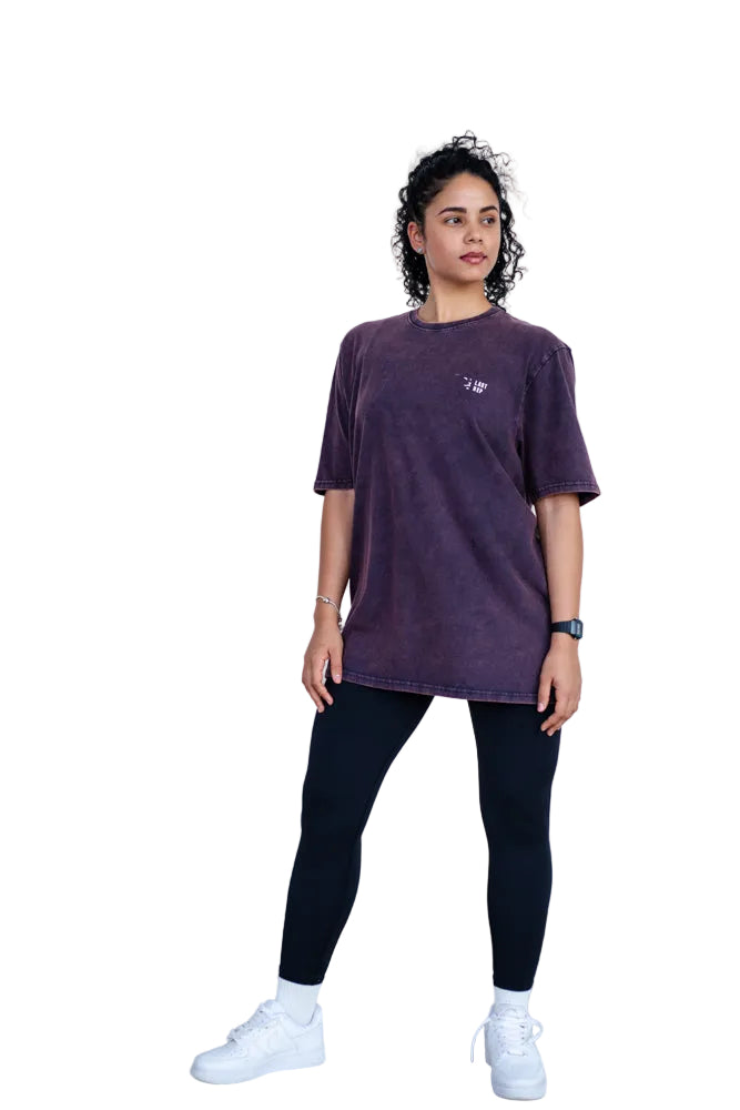 UAE Mark Oversized Women T-Shirt Acid Berry