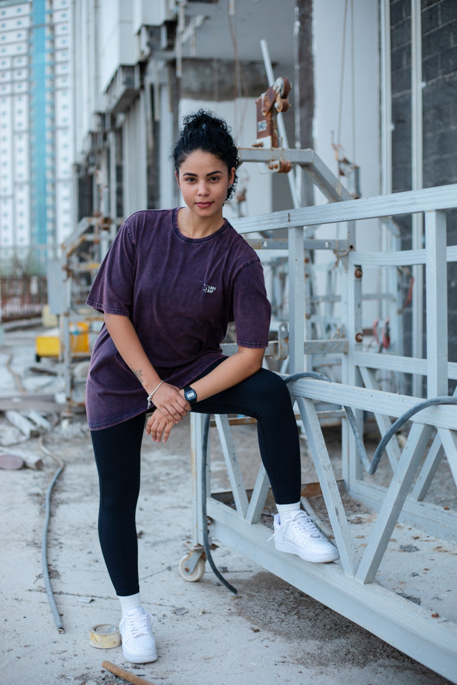 UAE Mark Oversized Women T-Shirt Acid Berry
