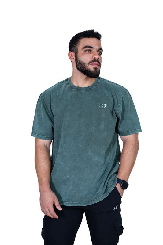 UAE Mark Oversized Men T-Shirt Acid Olive