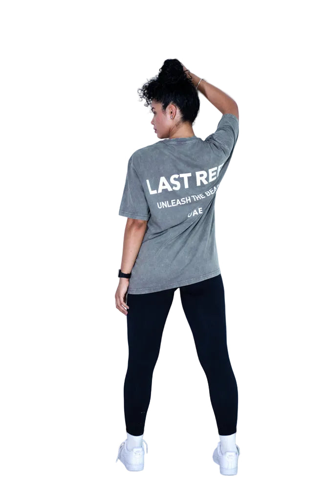UAE Mark Oversized Women T-Shirt Acid Taupe
